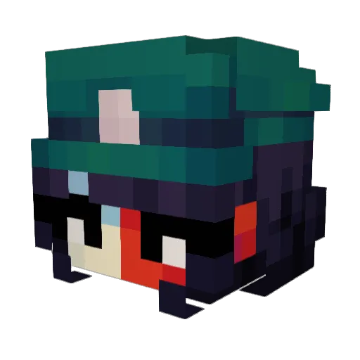 Inspite5232 Minecraft avatar head, 3D render