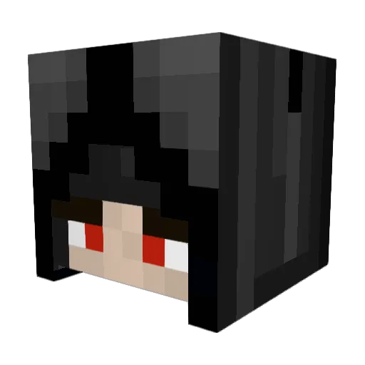 Insta25 Minecraft avatar head, 3D render