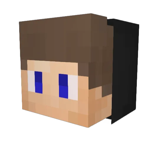 Insta_Juli Minecraft avatar head, 3D render