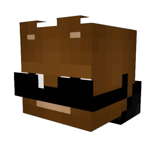 Instagram___ Minecraft avatar head, 3D render