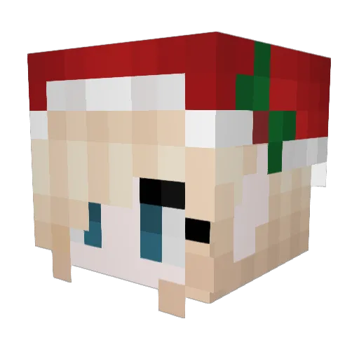 InstantHere Minecraft avatar head, 3D render