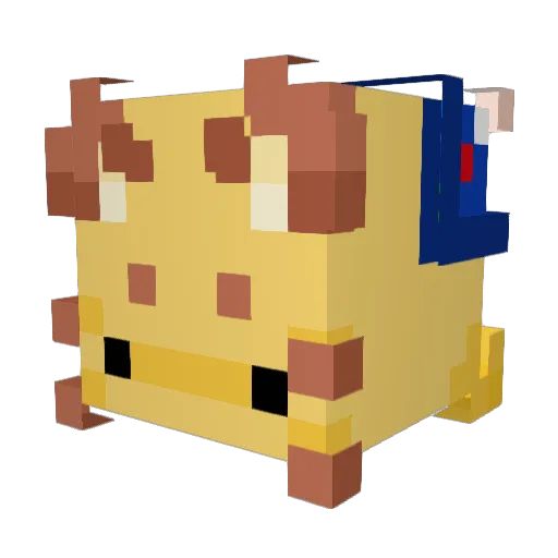 InstantLunch20 Minecraft avatar head, 3D render
