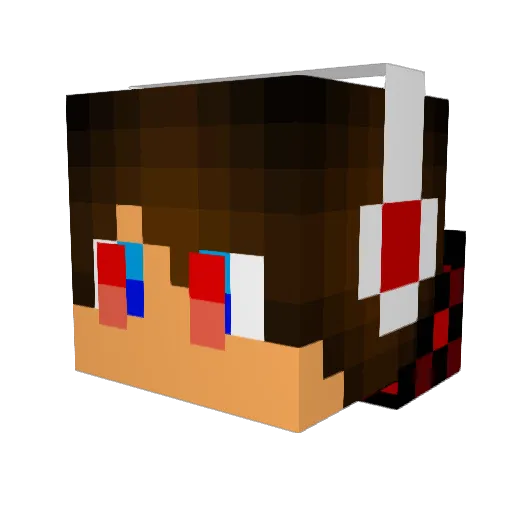 Instant_Matrix Minecraft avatar head, 3D render