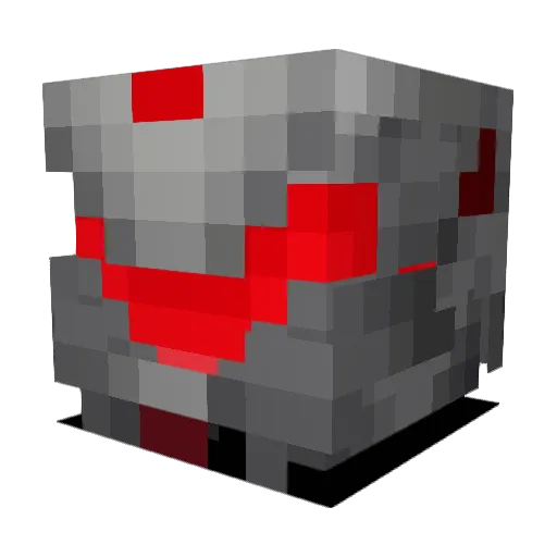 Instantblack Minecraft avatar head, 3D render