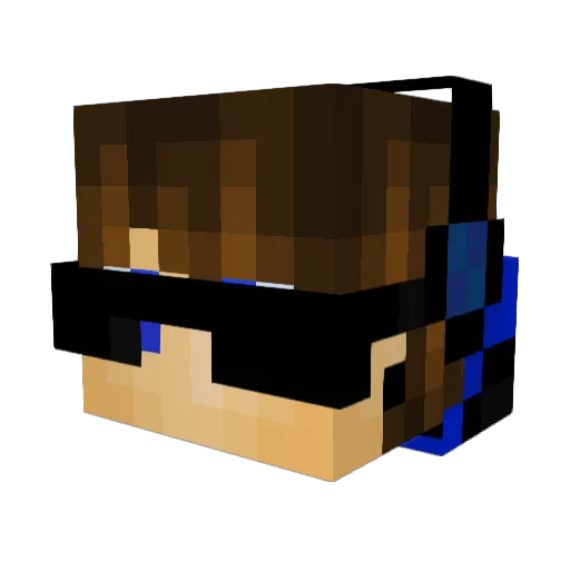 Instantcrafter Minecraft avatar head, 3D render