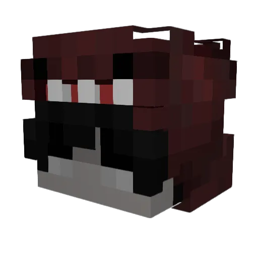 Insul Minecraft avatar head, 3D render