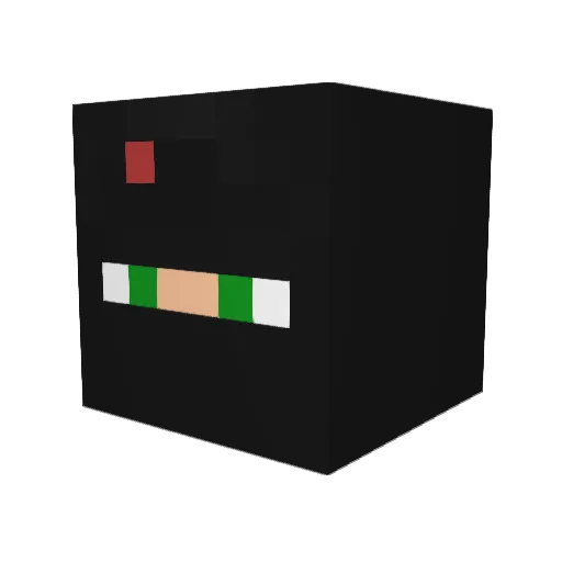 Insults_ Minecraft avatar head, 3D render