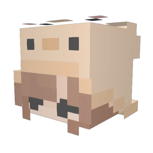 Insxmnix Minecraft avatar head, 3D render