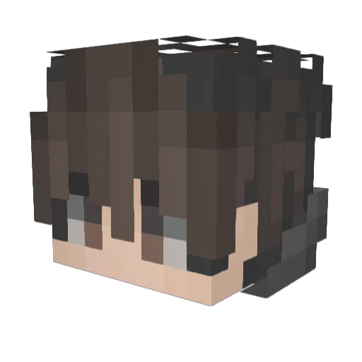Insz Minecraft avatar head, 3D render