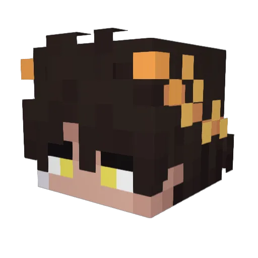 Intarabus123 Minecraft avatar head, 3D render