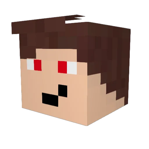 Intaveistsehrgut Minecraft avatar head, 3D render