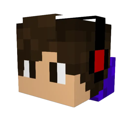 IntayceHD Minecraft avatar head, 3D render
