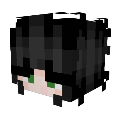 Intee Minecraft avatar head, 3D render