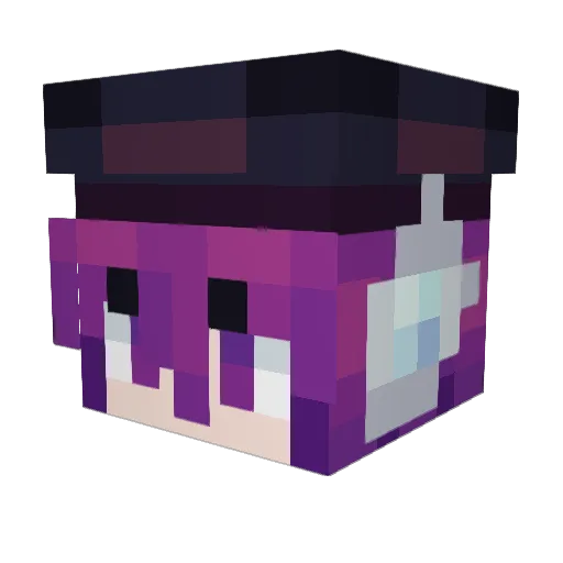 IntegratedCane Minecraft avatar head, 3D render
