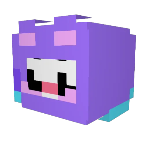 Intel0727 Minecraft avatar head, 3D render