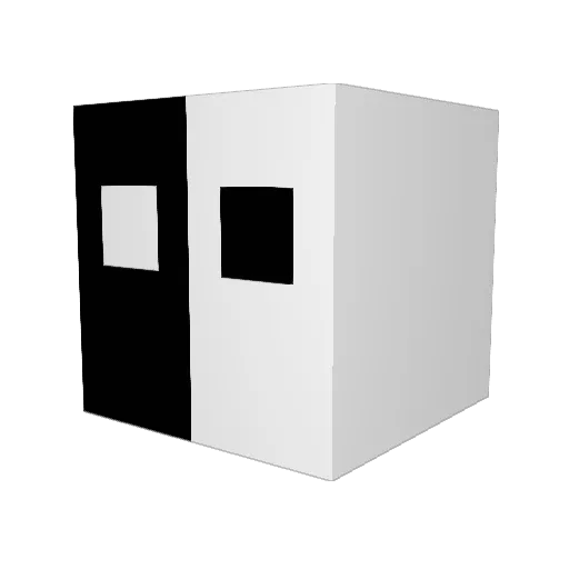 Intel9_ Minecraft avatar head, 3D render