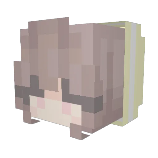 Inteligente Minecraft avatar head, 3D render