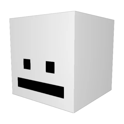 IntellectualPoo Minecraft avatar head, 3D render