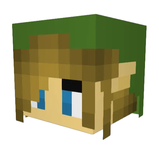 Intencity69 Minecraft avatar head, 3D render