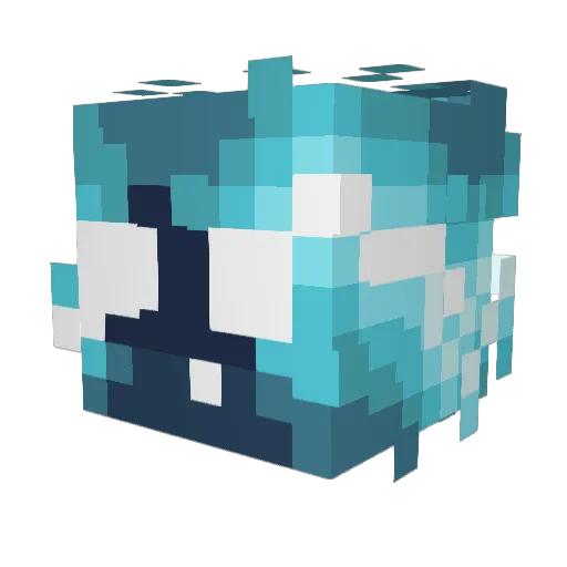 Intense2chill Minecraft avatar head, 3D render