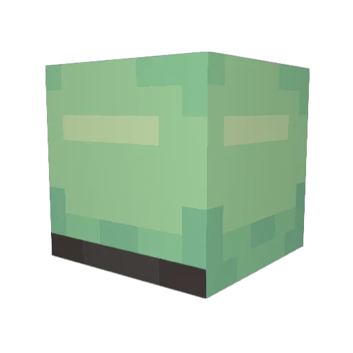 IntenseBlind Minecraft avatar head, 3D render