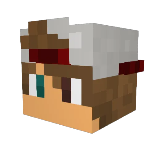 IntenseGeek Minecraft avatar head, 3D render