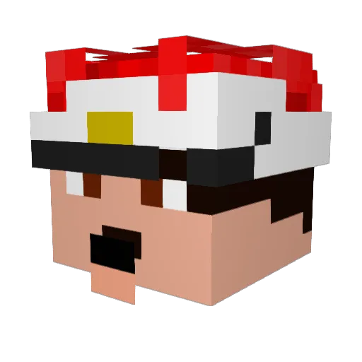 IntenseHomoer Minecraft avatar head, 3D render