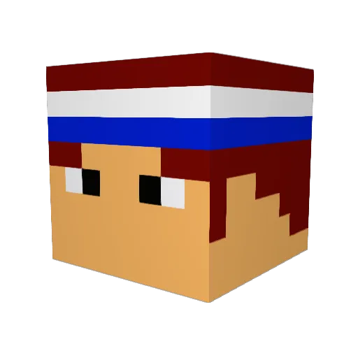 IntenseSuspense Minecraft avatar head, 3D render