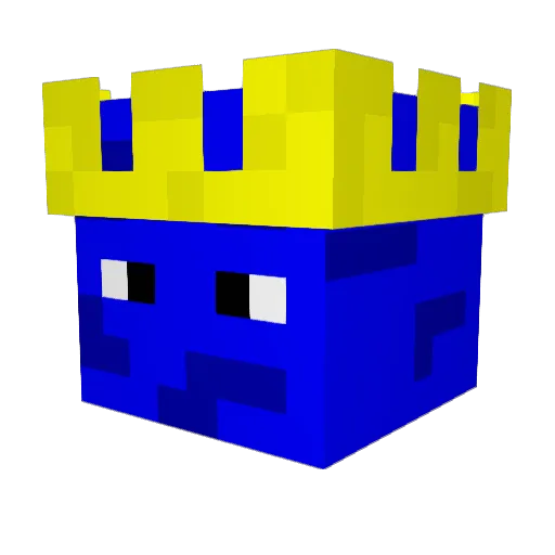 Intense_Creeper Minecraft avatar head, 3D render