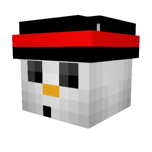 Intensetortilla Minecraft avatar head, 3D render