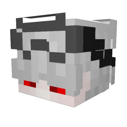 Intensik_ Minecraft avatar head, 3D render