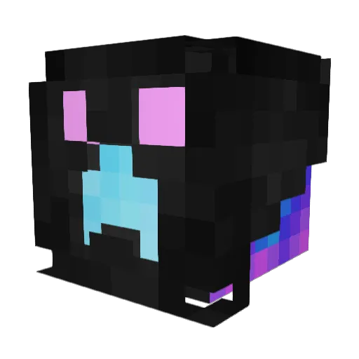 IntentionalTypos Minecraft avatar head, 3D render
