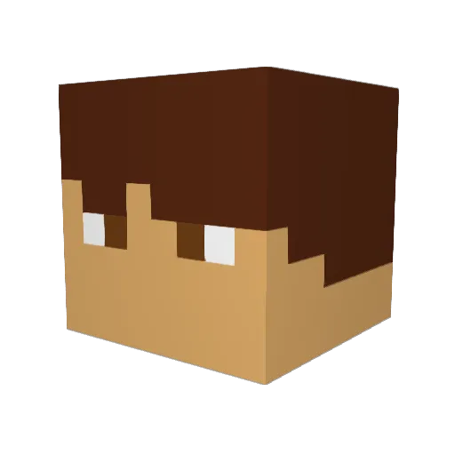 Intenzity Minecraft avatar head, 3D render
