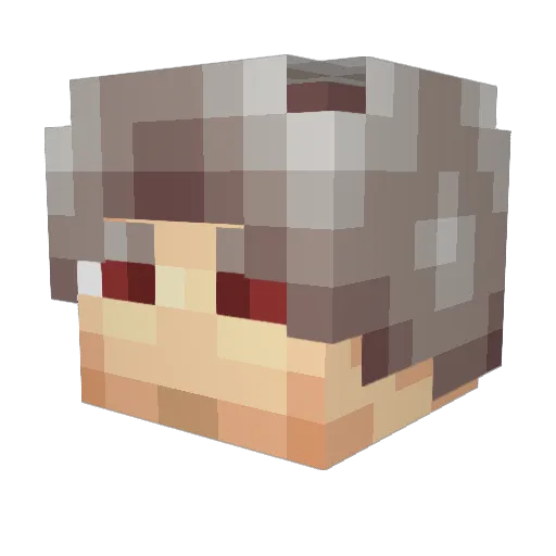 Interamna Minecraft avatar head, 3D render