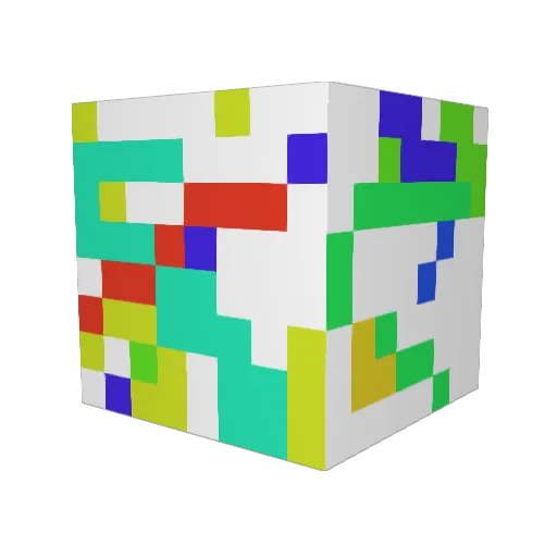 Intercool Minecraft avatar head, 3D render