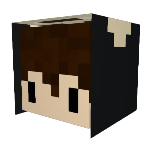 Interferno Minecraft avatar head, 3D render