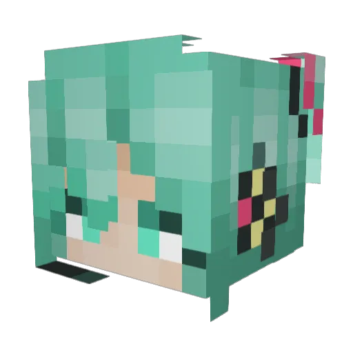 IntergalacticMil Minecraft avatar head, 3D render