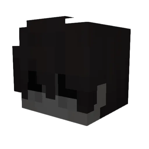 Intergalactics Minecraft avatar head, 3D render