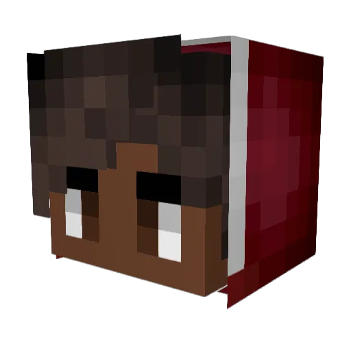Intergrated_ Minecraft avatar head, 3D render