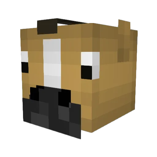 Interintroar Minecraft avatar head, 3D render