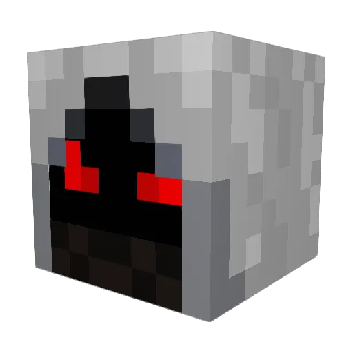 Interitos Minecraft avatar head, 3D render