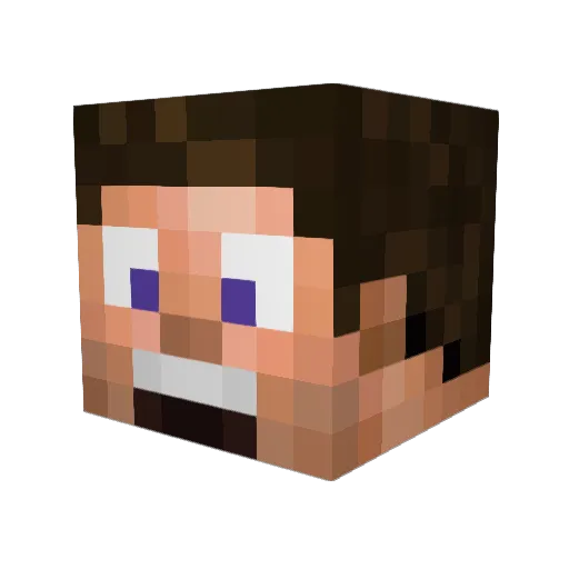 InternetHooligan Minecraft avatar head, 3D render