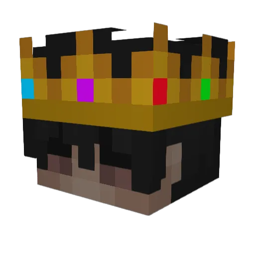 InternetMotum Minecraft avatar head, 3D render