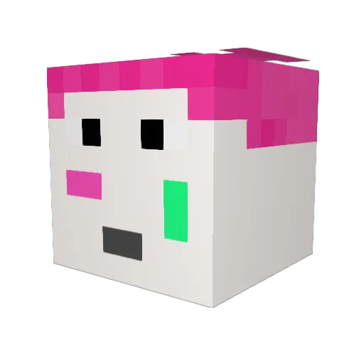 InternettMoneyy Minecraft avatar head, 3D render