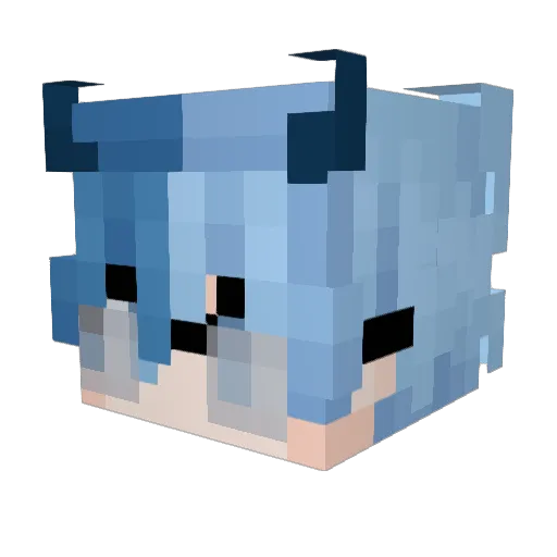 Interrupt001 Minecraft avatar head, 3D render