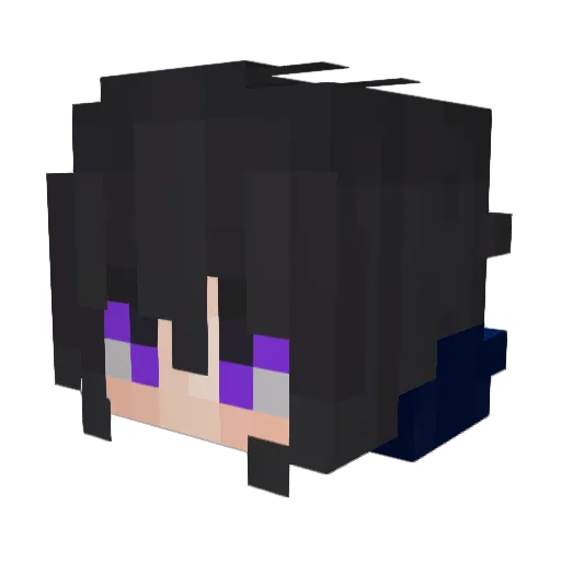 Interruptive Minecraft avatar head, 3D render