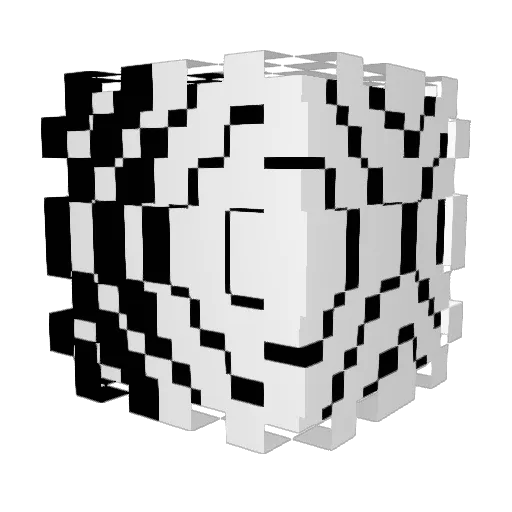 Interspect Minecraft avatar head, 3D render