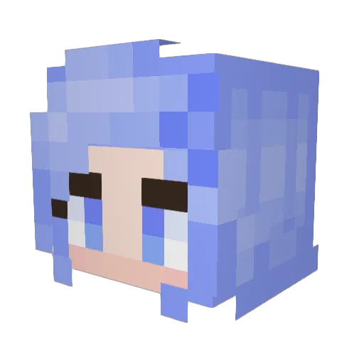 InterwebExplorer Minecraft avatar head, 3D render
