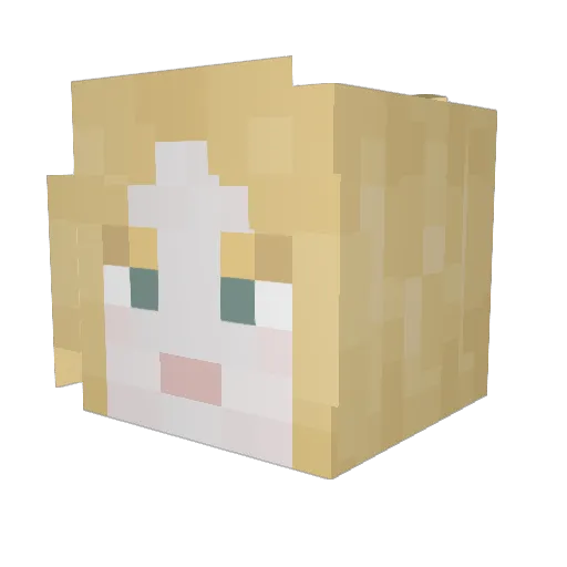 Inthryius Minecraft avatar head, 3D render