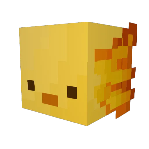 Intiaq Minecraft avatar head, 3D render